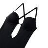 BYE BRA Low Back Sensual Bodysuit Black