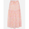 Rosemunde Recycled Chiffon Skirt W0457-9801 Big Rosa Flower Print