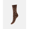 HYPEtheDETAIL Logo Cosy Sock 3-37344-75-9004 Brown Glitter