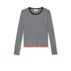 Mads Nørgaard One Stripe Ellis Knit 203894 Black/Ecru