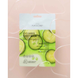 Pure & Care FACE Cotton Sheet Mask - Cucumber