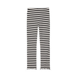 Mads Nørgaard Kids 5x5 Classic Stripe Lala Legging Black/Vanilla Ice