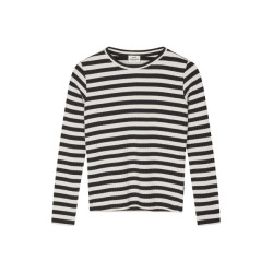 Mads Nørgaard Kids 5x5 Classic Stripe Talika Top Black/Vanilla Ice