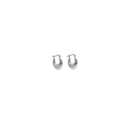 Pico Ollie Petit Hoops R01008 Silverplated