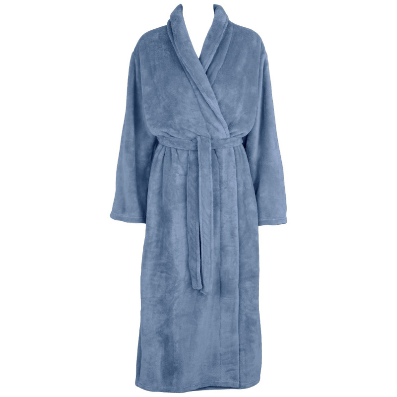 Missya Robe Cornflocker Fleece Long 12968 030 Bering Sea