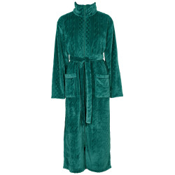 Missya Farah Robe w. Zipper 14889 Spurced Up Green