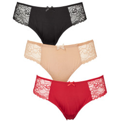 Missya Lace Tai 3-Pack 13536-011 Red/Multi Colour