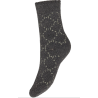 HYPEtheDETAIL Cosy Wool Socks w. Logo 37345 3354 Black/Grey/Gold