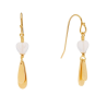 PICO Heartlet Earrings X01002 Opal Snow Gold