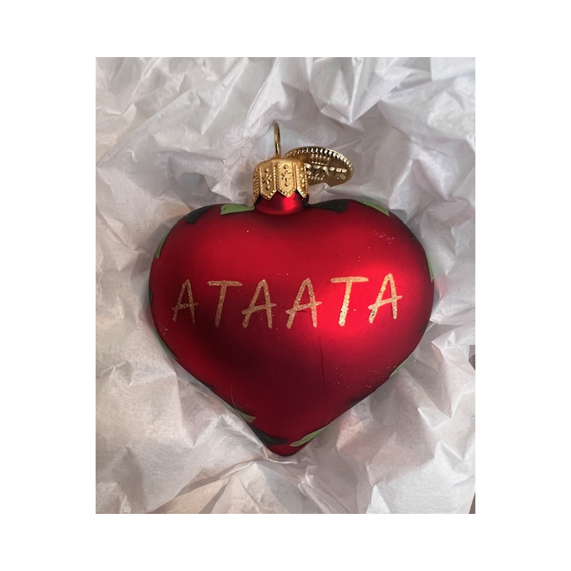 BRINK NORDIC  Julekugle - Ataata Heart 5 cm