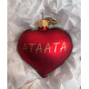 BRINK NORDIC  Julekugle - Ataata Heart 5 cm