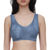 Chantelle SoftStretch Padded Bra Top C11D10 A21 Jeans Blue