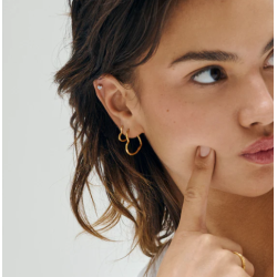 Enamel Hoops Organic Heart...