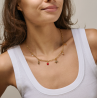Enamel Necklace Medium Charm N134G Gold