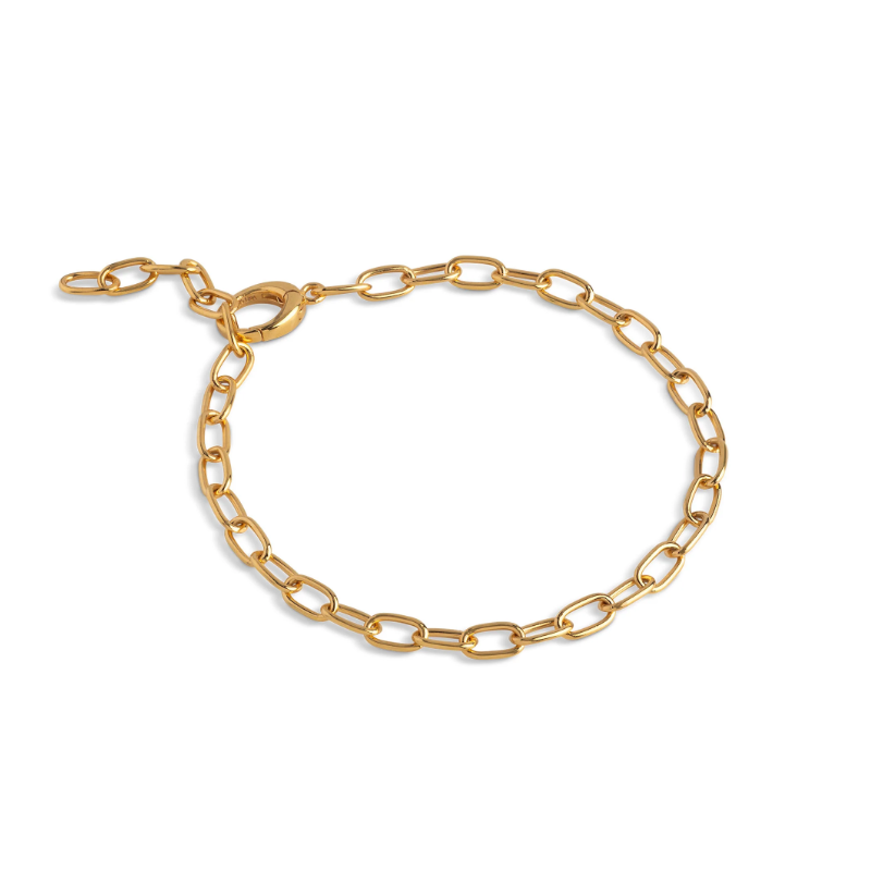 Enamel Bracelet Medium Charm B143G Gold
