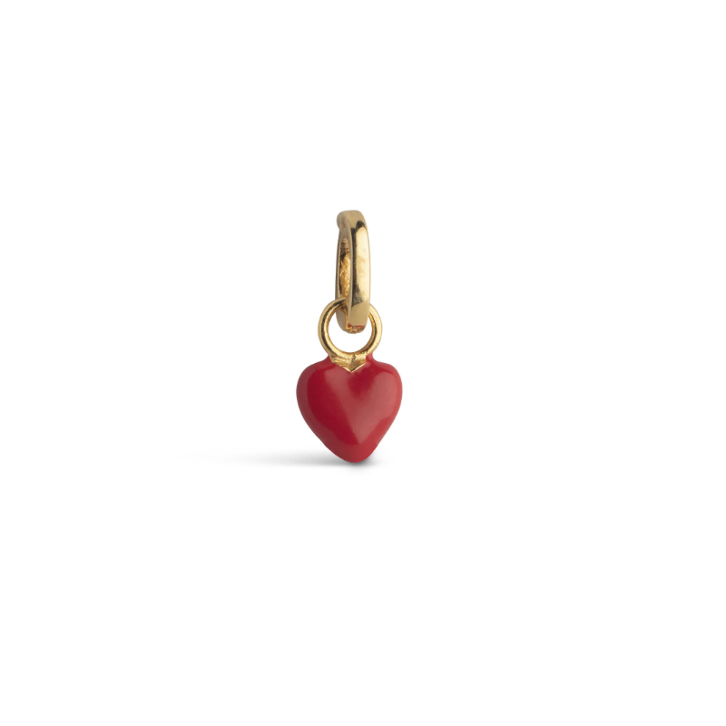 Enamel Charm Amore C012G Gold/Red