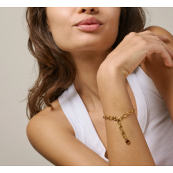 Enamel Charm Funky Smily C013G Gold