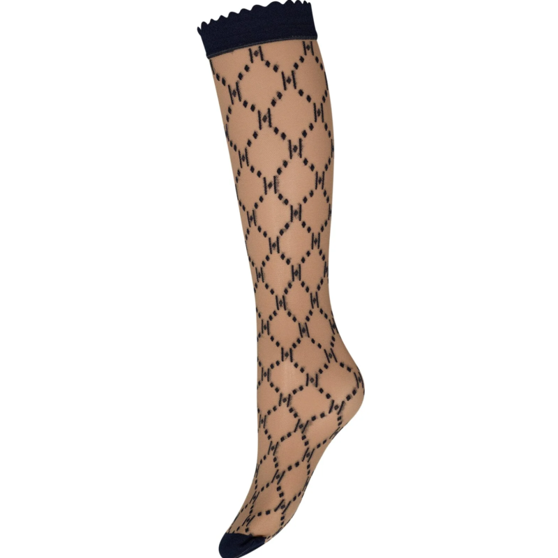 HYPEtheDETAIL Kneehigh Logo 46013-5611 Nude/Navy