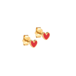 Enamel Studs Amore E415G Red