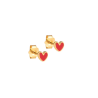 Enamel Studs Amore E415G Red
