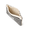 Mads Nørgaard Crochet Mili Stripe Pouch 204721 Black/Vanila Ice