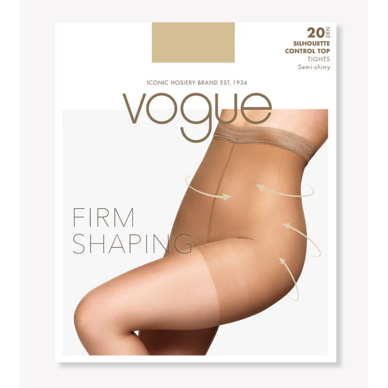Vogue Silhouette Control Top 20den 37552 Suntan