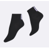 Vogue Cristina Lyocell Sneaker Sock w. Stribe 96733  Black