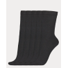 Vogue Basic 5 Pack Cotton Socks 95278  Black