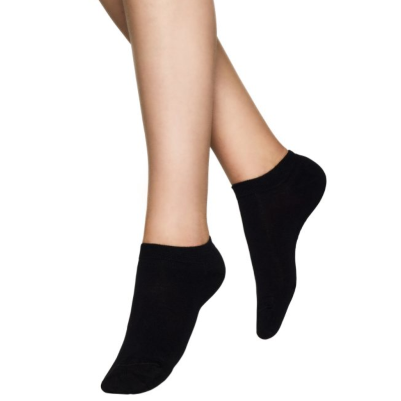 Vogue Sneaker 2-Pack Cotton Socks 95278  Black
