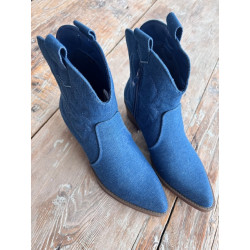 Duffy Cowboy Boots Short 97-20987 Denim