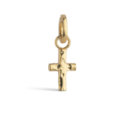Enamel Charm Golden Cross...