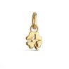 Enamel Charm Organic Clover C021G Goldplated