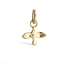 Enamel Charm Devoted Swallow C023G Goldplated