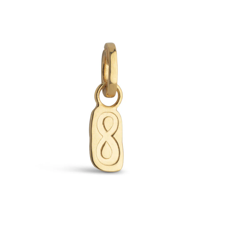 Enamel Charm Endless Infinity C026G Goldplated