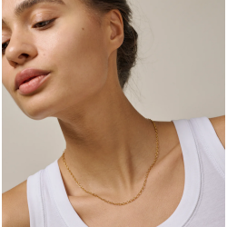 Enamel Necklace Simple Charm N135G Goldplated