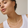 Enamel Necklace Simple Charm N135G Goldplated