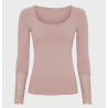 Tim & Simonsen Mary Blouse W/Lace LS H5-604 Rose Antico