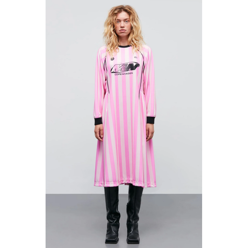 Mads Nørgaard Shiny Sport Debbie Dress 9618 Begonia Pink/Blushing Bride