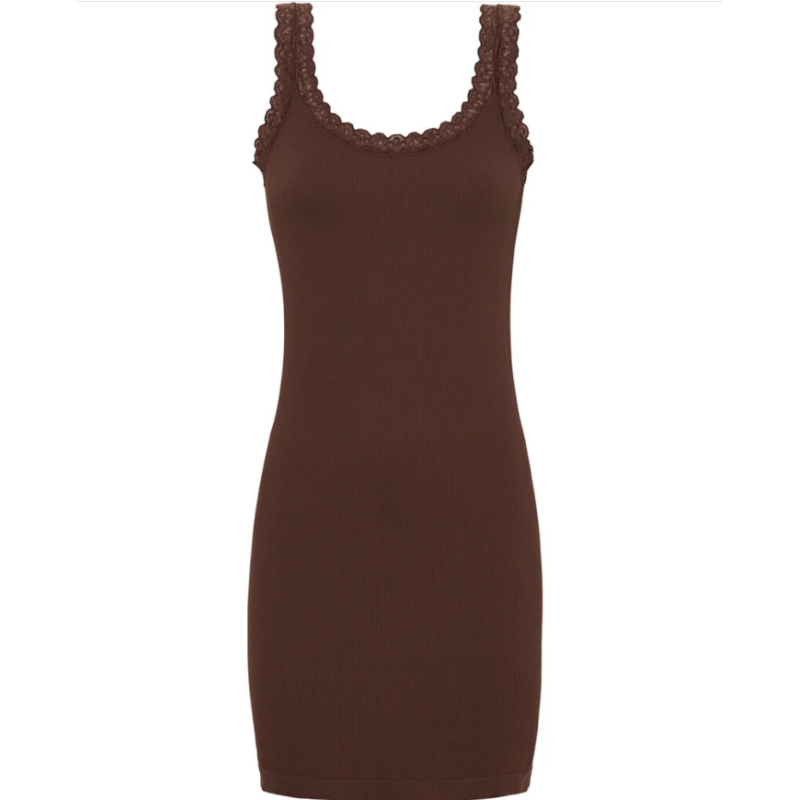 Tim & Simonsen Frida Rib Top Plus+ H5-202XPlus Cioccolato