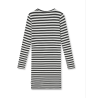 Mads Nørgaard KIDS 5x5 Classic Stripe Dubina Short Dress 205261 Black/Vanilla Ice