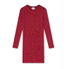 Mads Nørgaard KIDS 5x5 Classic Stripe Dubina Short Dress 205261 Parisian Night/High Risk Red