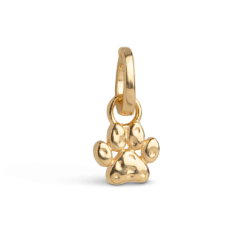 Enamel Charm Paw C037G Gold
