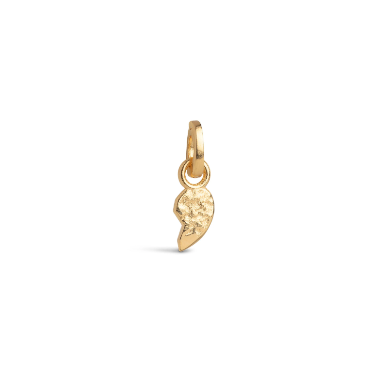 Enamel Charm Twin Heart Right C040G Gold