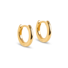 Enamel Hoops Chunky Classic 8mm E248G Gold