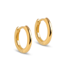 Enamel Hoops Chunky Classic 10mm E249G Gold