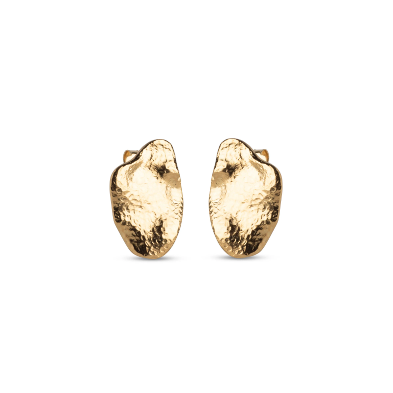 Enamel Mala Studs Large E387GM Gold