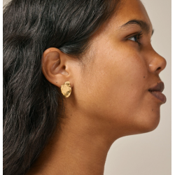 Enamel Mala Studs Large E387GM Gold