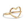 Enamel Ring Organic Heart R87GM Gold