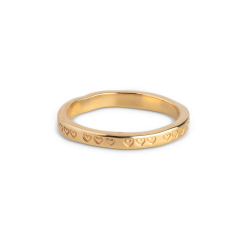 Enamel Ring Heart R95G Gold