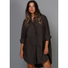 SixtyDays Long Boyfriend Shirt Brown